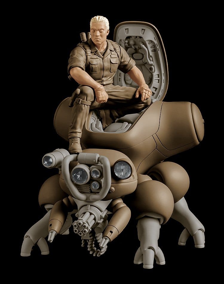 Ghost in the Shell Maqueta Plastic Model Kit PLAMAX minimum factory Batou con Fuchikoma 8 cm