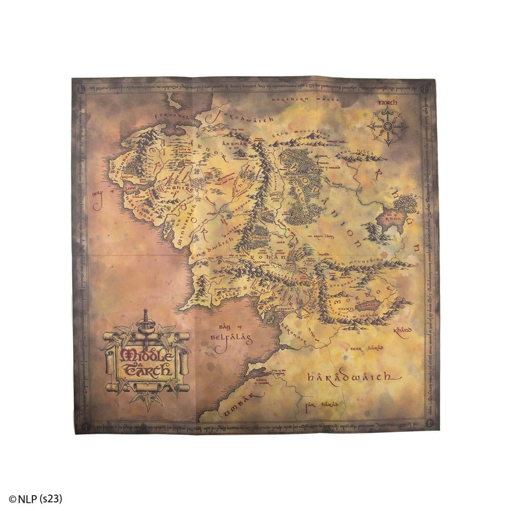 El Señor de los Anillos Libreta Map of Middle Earth