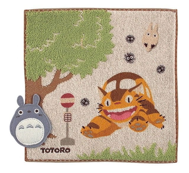 Mi vecino Totoro Mini Toalla Bus Stop 25 x 25 cm Frikytopia