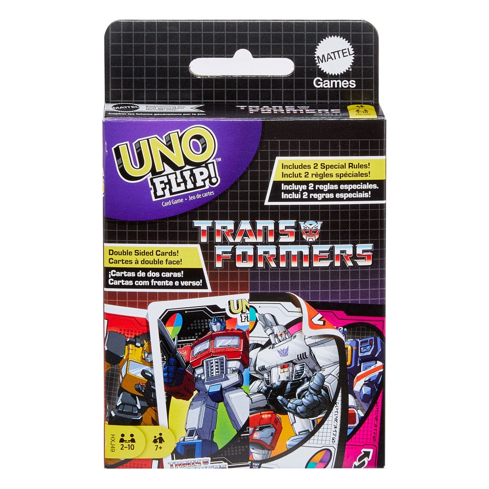Transformers Juego de cartas UNO Flip! Frikytopia