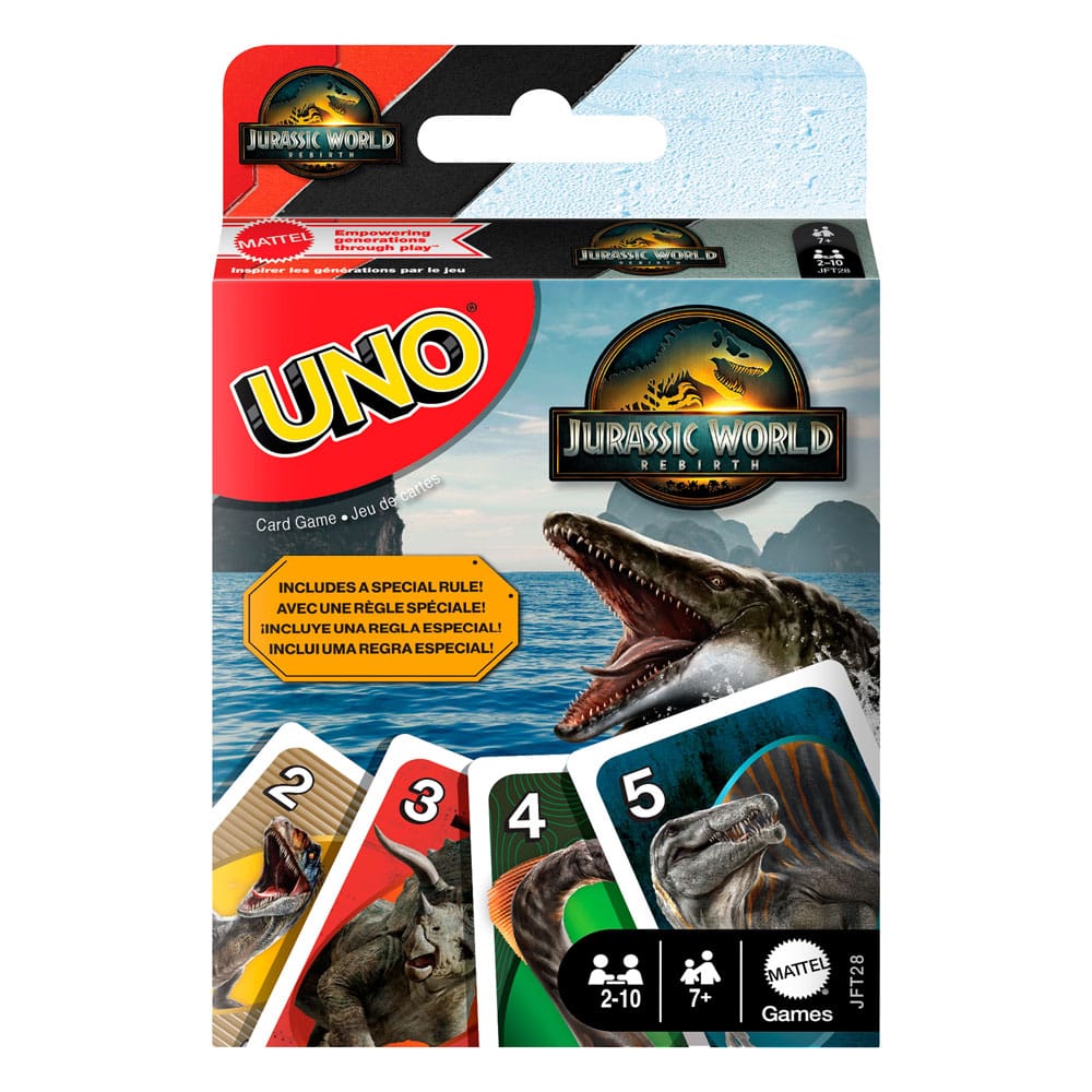 Jurassic World: El Renacer UNO Juego de Cartas Frikytopia