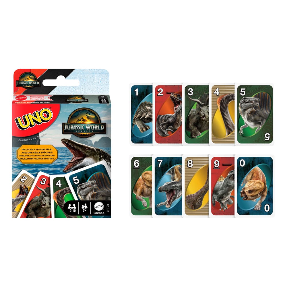 Jurassic World: El Renacer UNO Juego de Cartas