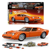 Hot Wheels Premium Mattel Brick Shop Kit de Construcción 1/12 Lamborghini Miura P400 SV