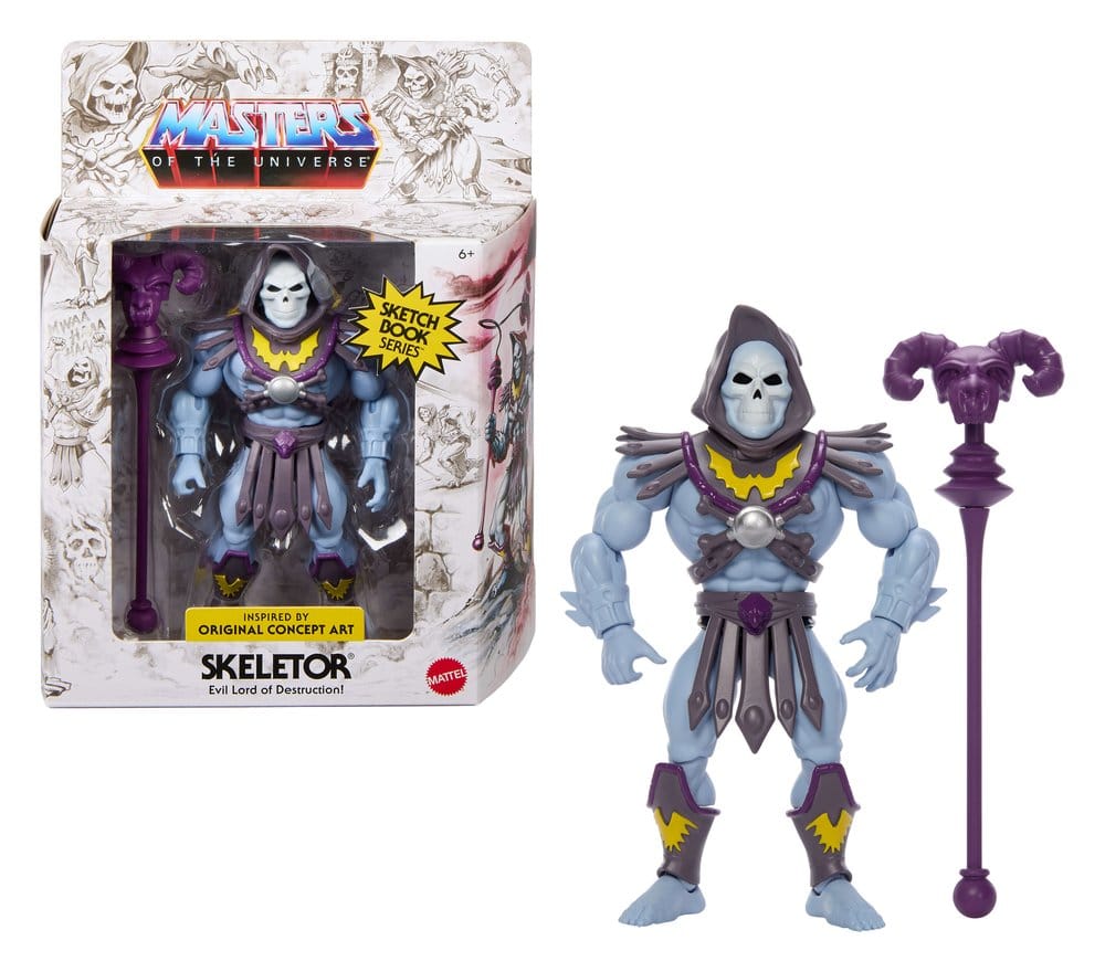 Masters of the Universe Origins Figura Sketchbook Series: Skeletor 14 cm