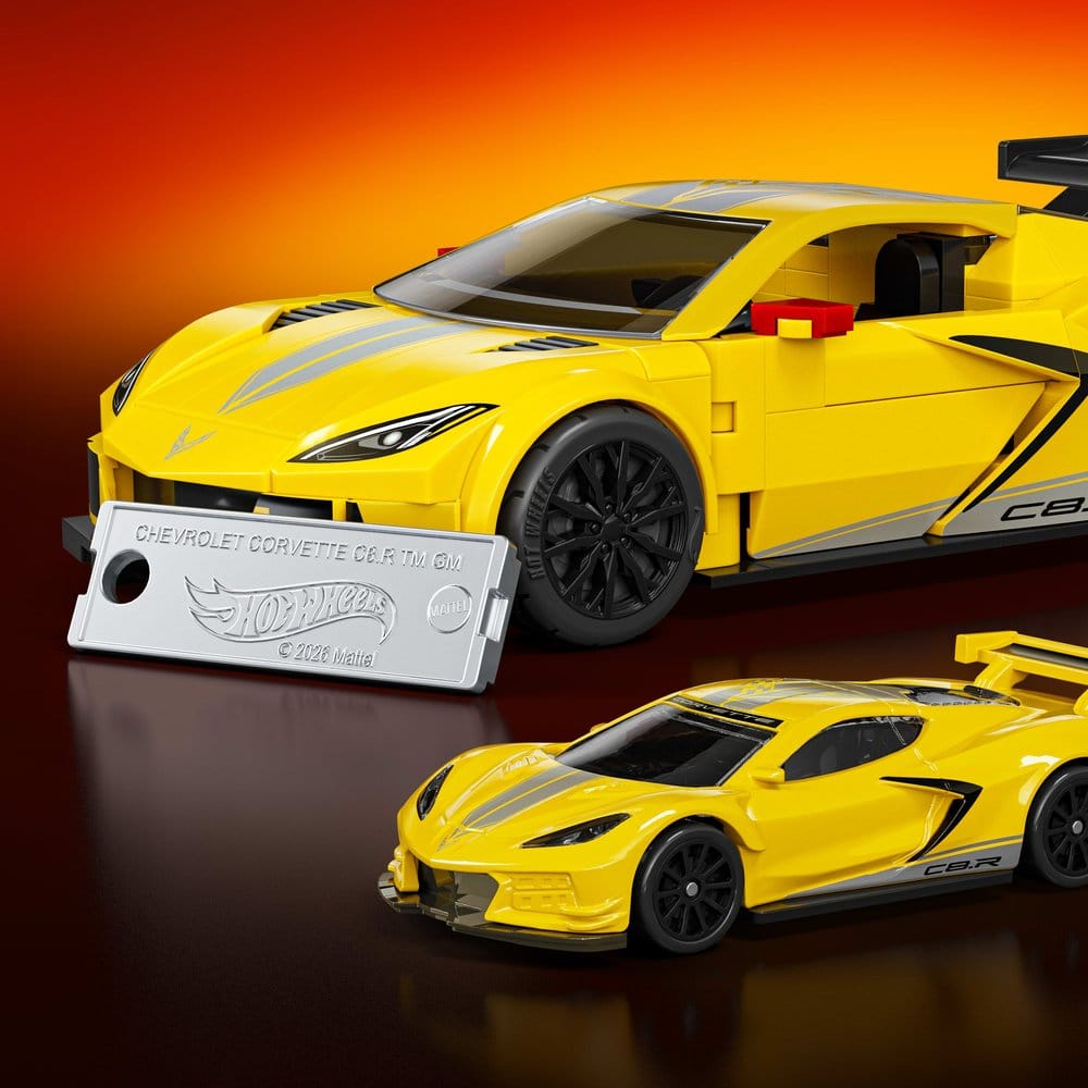 Hot Wheels Speed Mattel Brick Shop Kit de Construcción 1/32 '20 Corvette C8.R