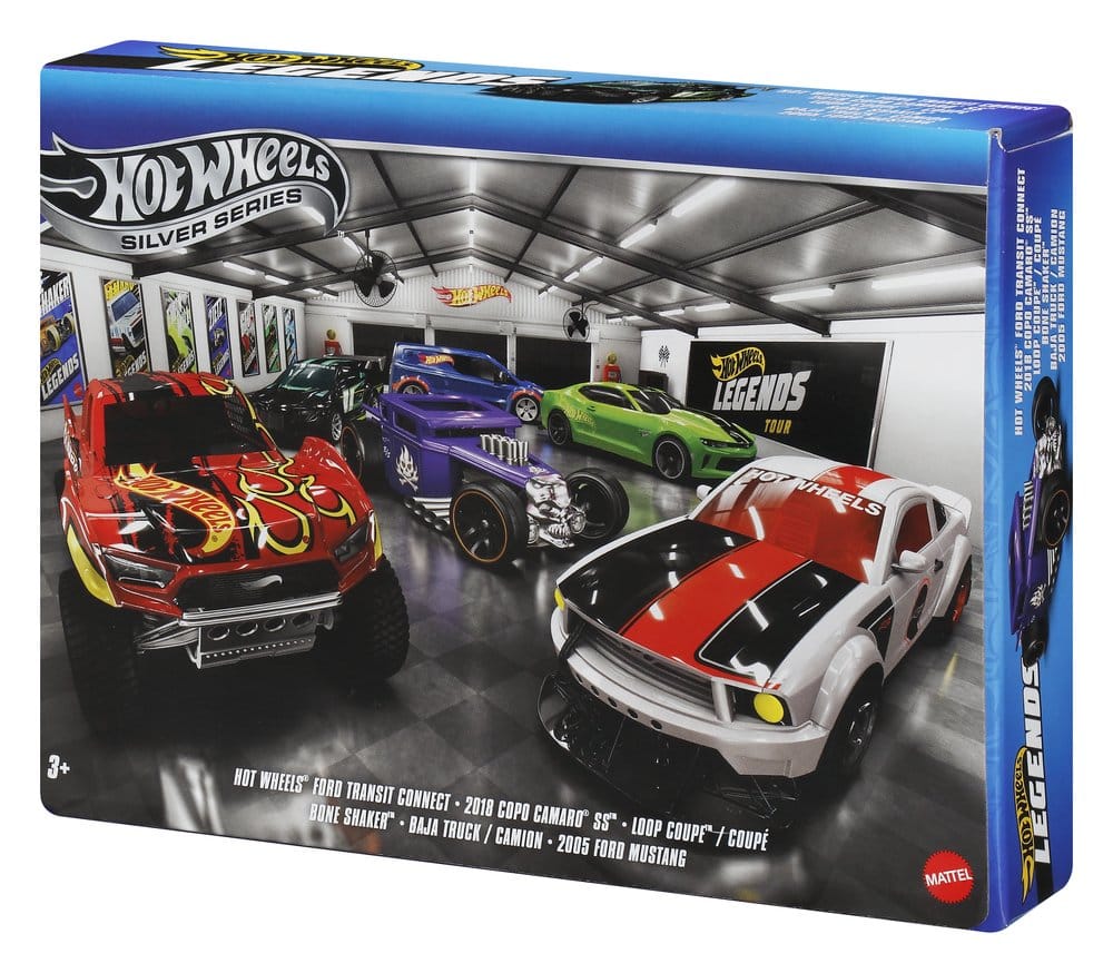 Hot Wheels Silver Series Pack de 6 Vehículos Die-Cast 1/64 Legends
