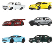Hot Wheels Silver Series Pack de 6 Vehículos Die-Cast 1/64 Euro Style