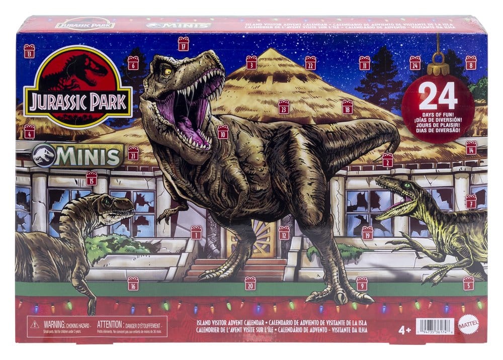 Jurassic Park Minis Calendario de Adviento Island Visitor Frikytopia