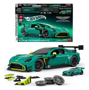 Hot Wheels Elite Mattel Brick Shop Kit de Construcción 1/16 '24 Aston Martin Vantage GT3