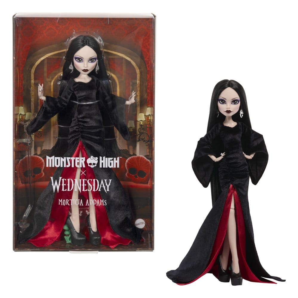 Monster High x Wednesday Collector Muñeca Morticia Addams