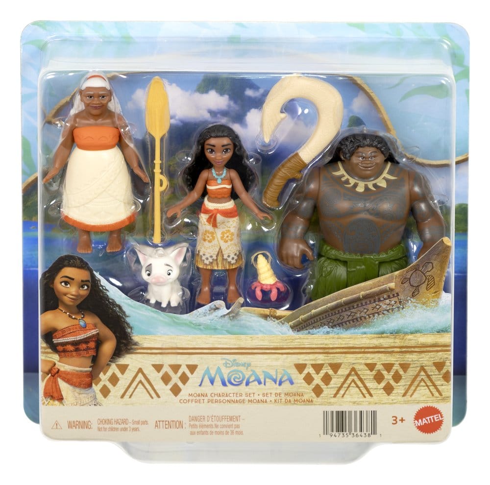 Vaiana Pack de 3 Figuras Character Set 9 cm Frikytopia