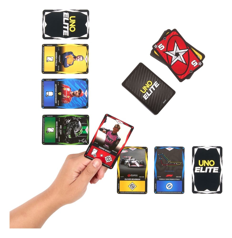 Formula 1 UNO Juego de Cartas Elite F1 Starter-Set