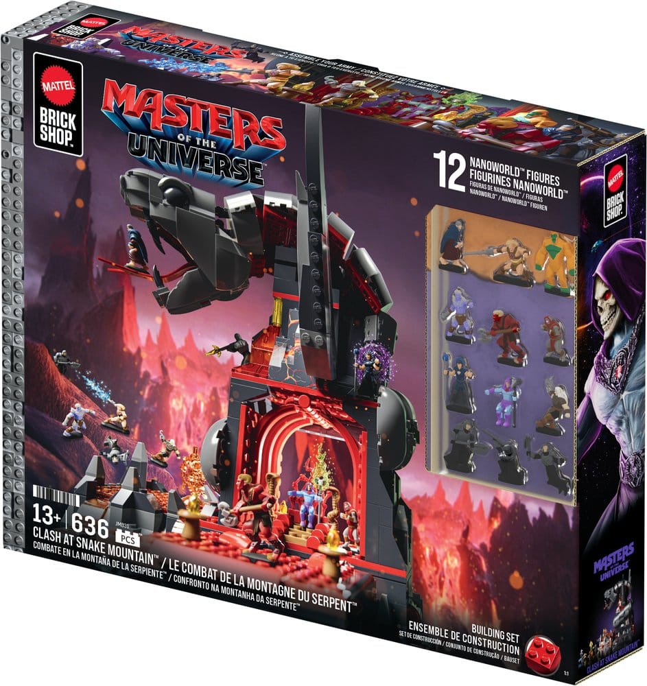Masters of the Universe Mattel Brick Shop Set de Construcción Snake Mountain
