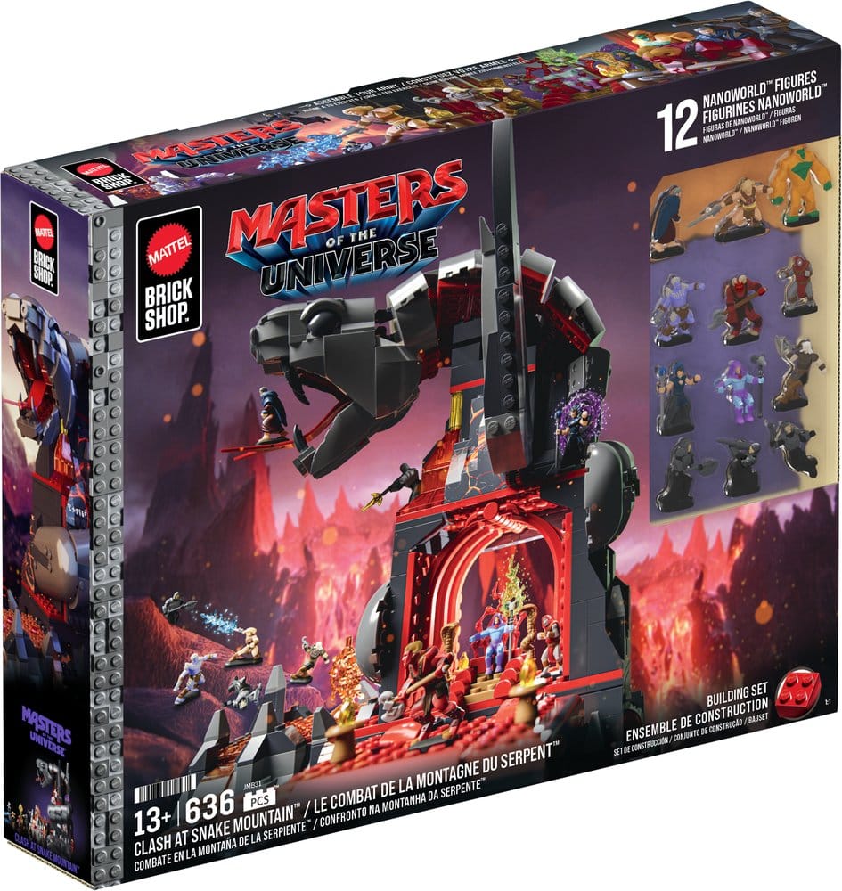 Masters of the Universe Mattel Brick Shop Set de Construcción Snake Mountain