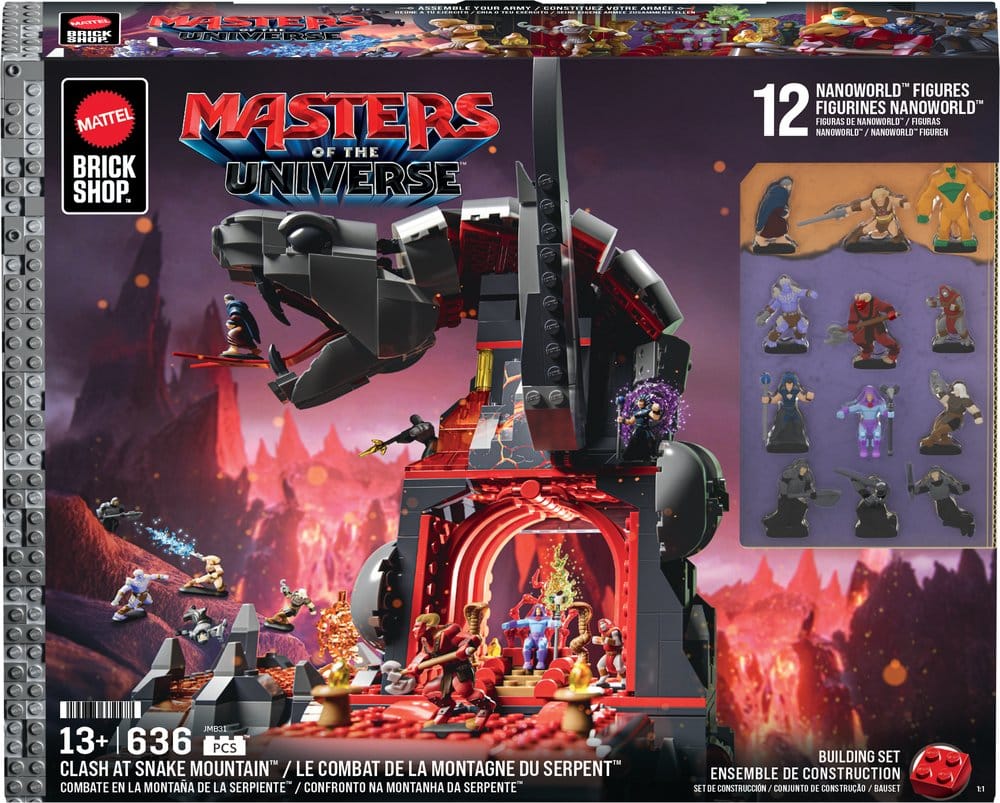 Masters of the Universe Mattel Brick Shop Set de Construcción Snake Mountain