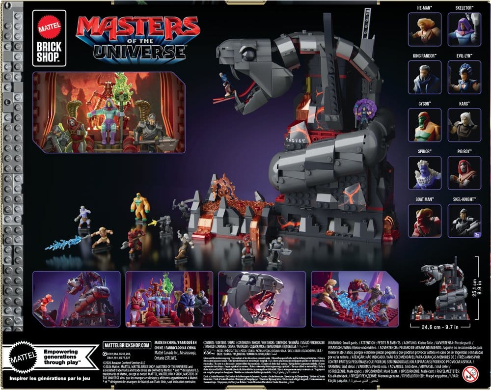 Masters of the Universe Mattel Brick Shop Set de Construcción Snake Mountain