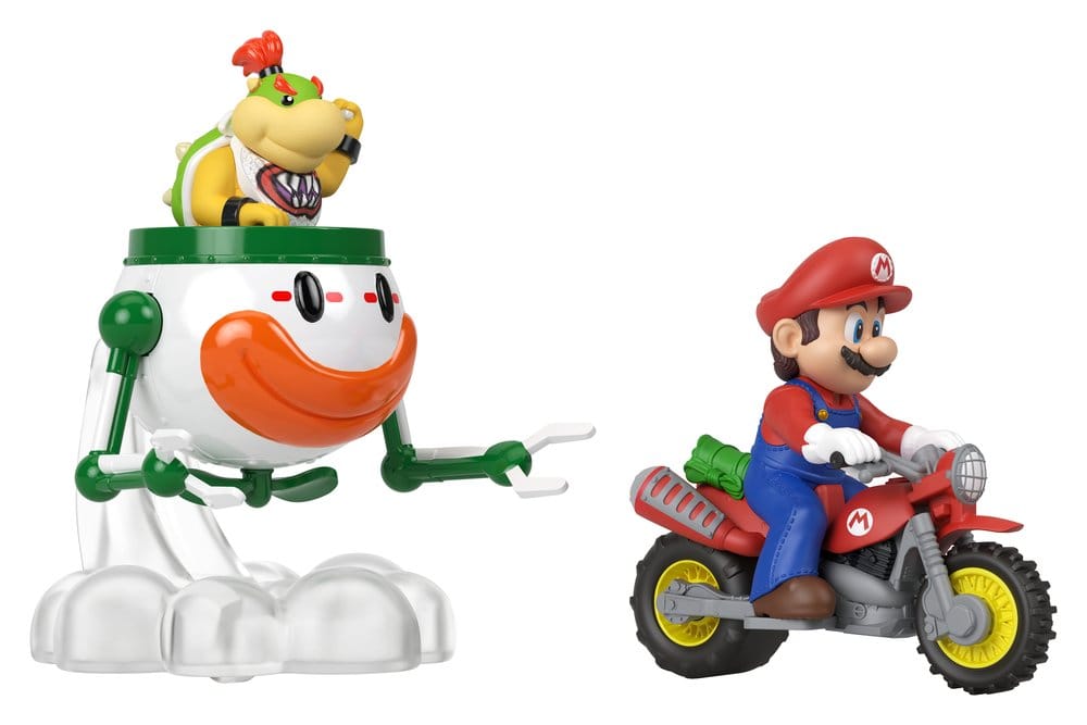 Super Mario Hot Wheels Vehículos Die-Cast pack de 2 1/64 Mario & Bowser Jr. Frikytopia