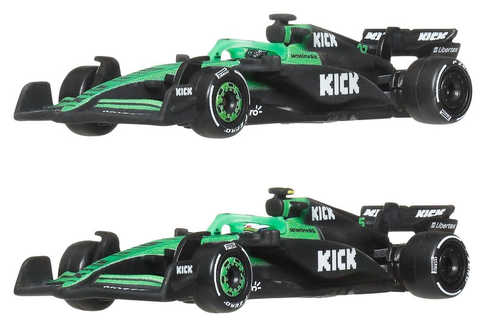 Fórmula 1 Hot Wheels Premium pack de 2 Vehículos Die-Cast 1/64 KICK Sauber Team Frikytopia