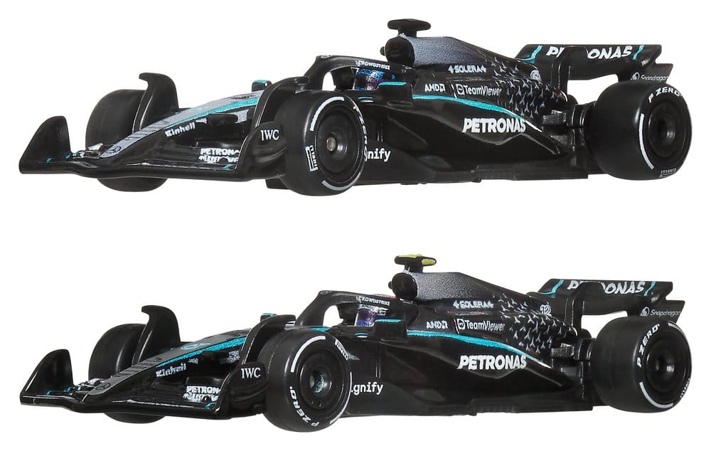 Fórmula 1 Hot Wheels Premium Pack de 2 Vehículos Die-Cast 1:64 Team Mercedes-AMG PETRONAS Frikytopia