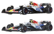 Fórmula 1 Hot Wheels Premium Pack de 2 Vehículos Die-Cast 1:64 Team Visa Cash App Racing Bulls
