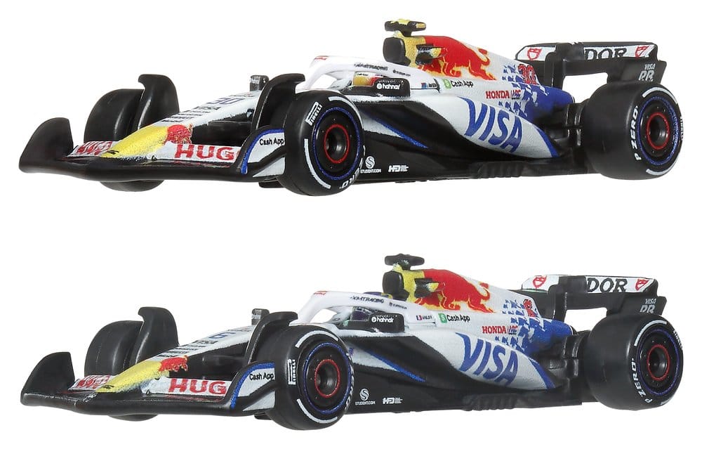 Fórmula 1 Hot Wheels Premium Pack de 2 Vehículos Die-Cast 1:64 Team Visa Cash App Racing Bulls Frikytopia