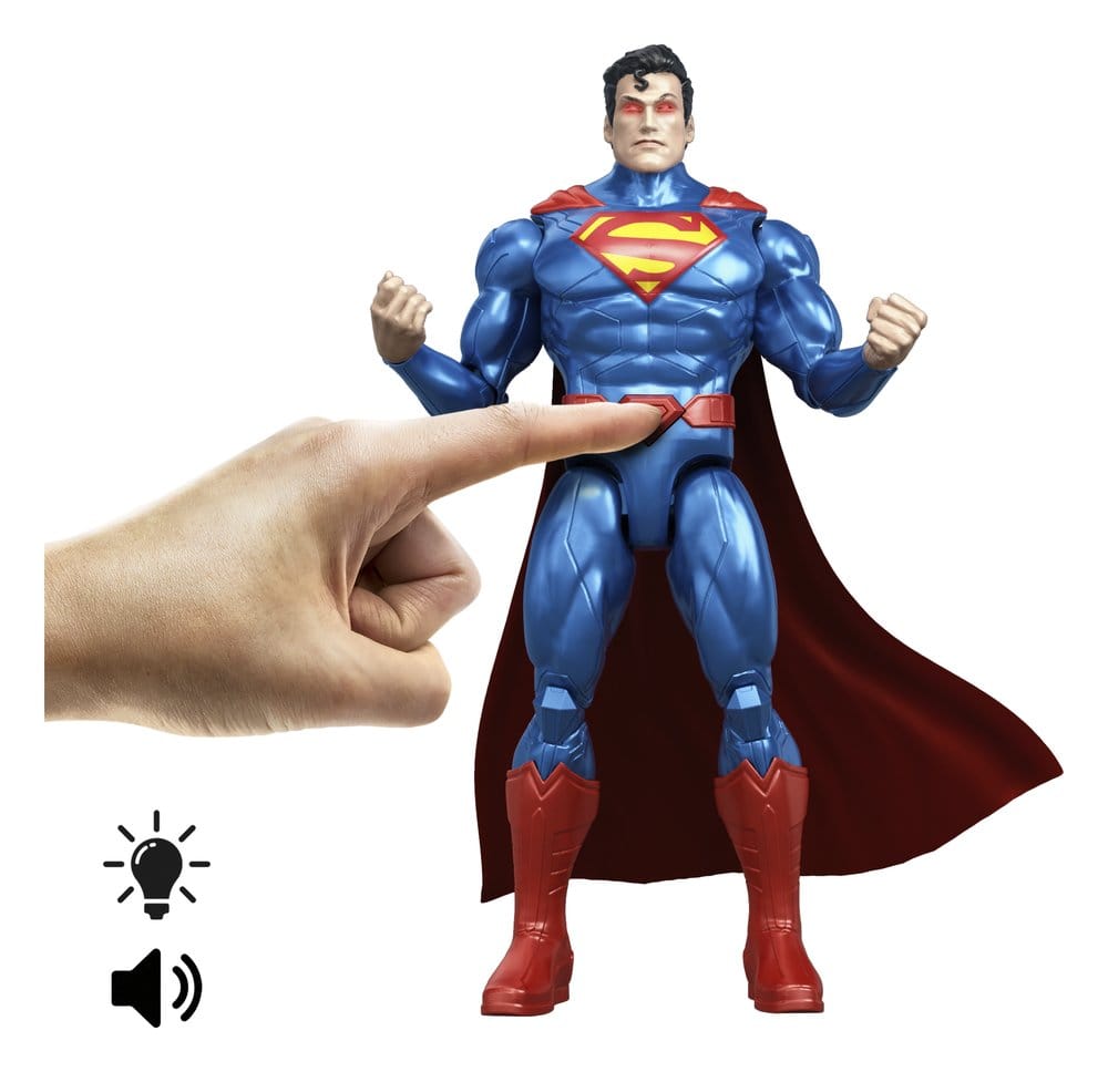 DC Premier Figura con sonido y luz Heat Vision Superman 16 cm