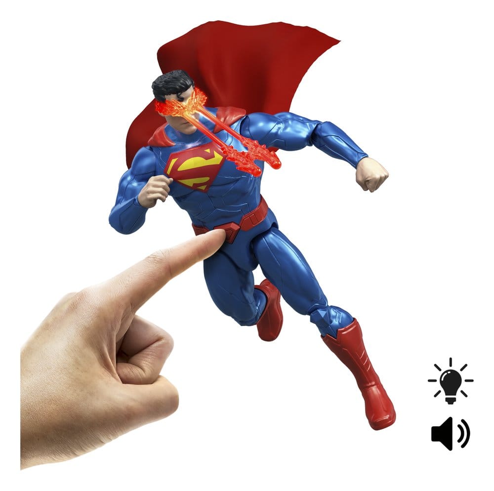 DC Premier Figura con sonido y luz Heat Vision Superman 16 cm