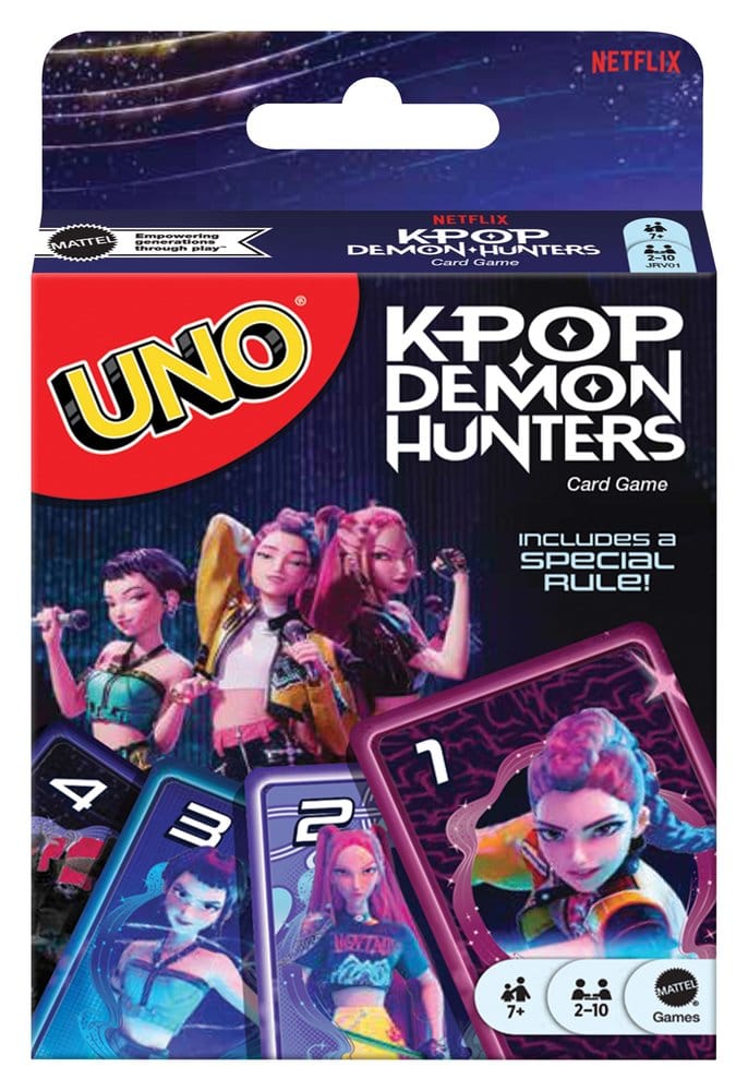 Juego cartas UNO K-Pop Demon Hunters