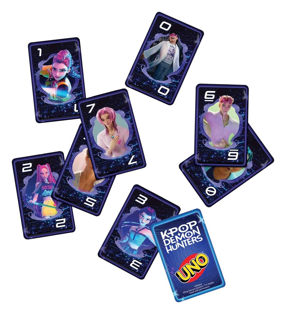 Juego cartas UNO K-Pop Demon Hunters