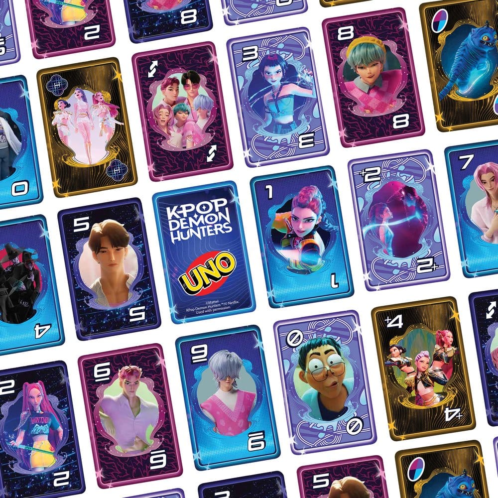 Juego cartas UNO K-Pop Demon Hunters