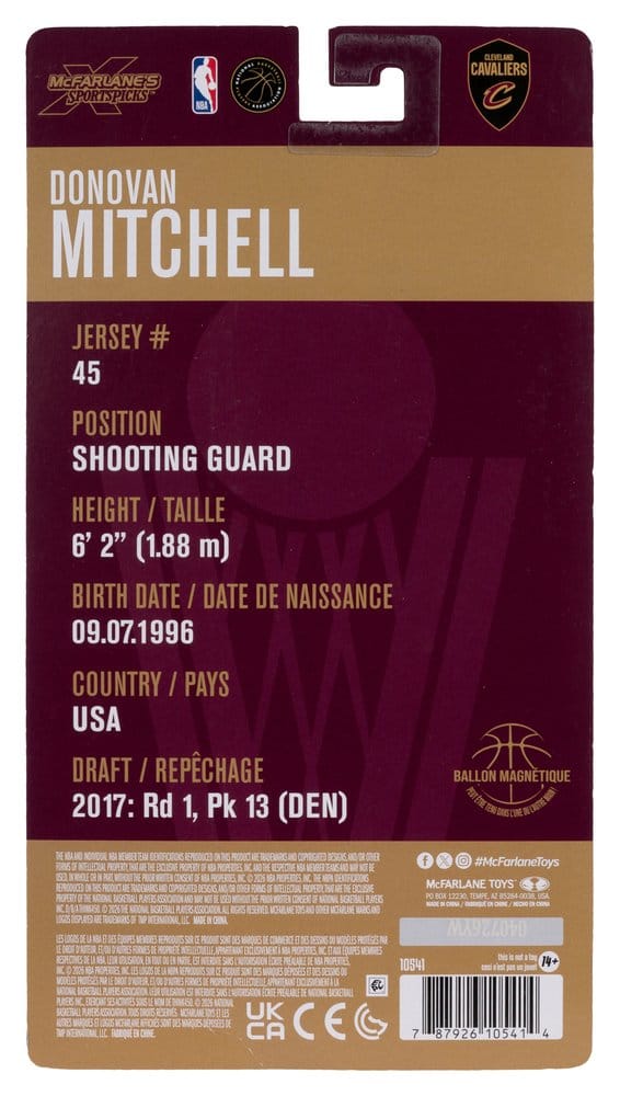 NBA SportsPicks Figura Donovan Mitchell (Cleveland Cavaliers) 15 cm