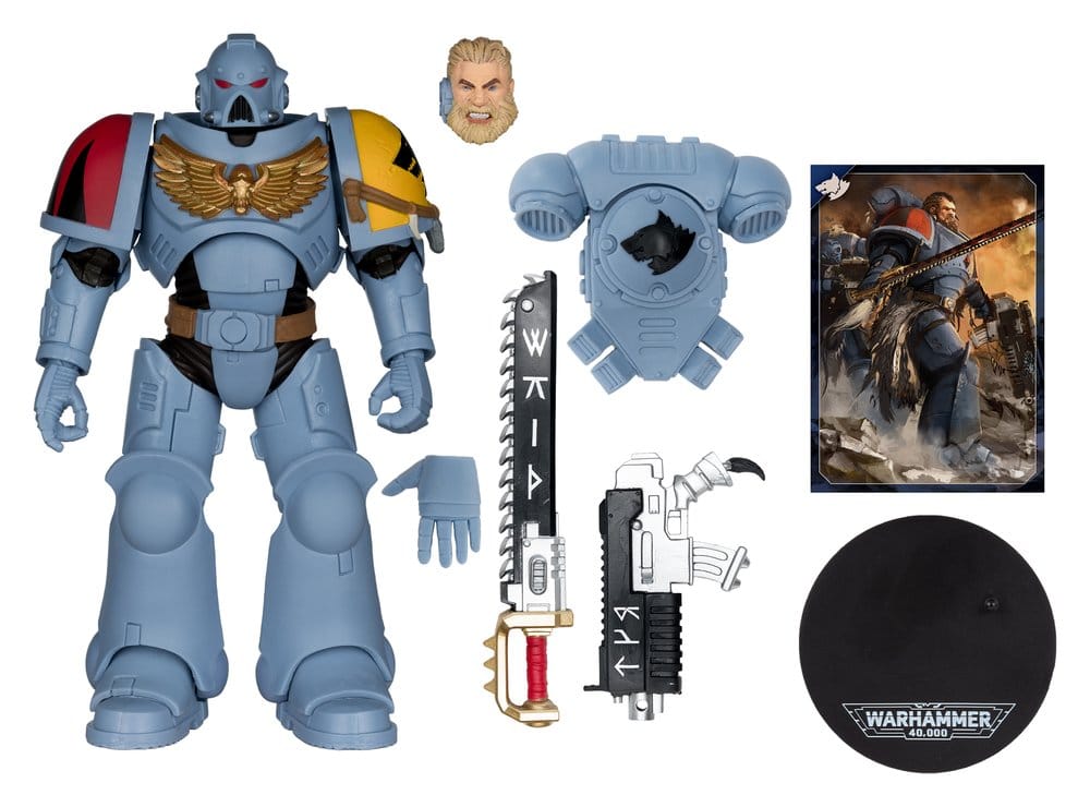Warhammer 40,000 Figura Grey Hunter (Space Wolves) 18 cm
