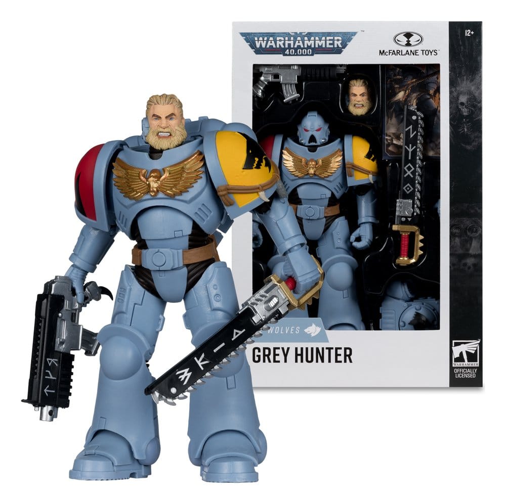 Warhammer 40,000 Figura Grey Hunter (Space Wolves) 18 cm