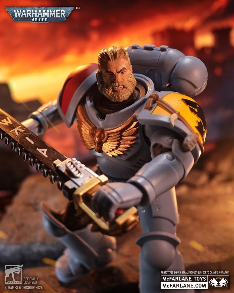 Warhammer 40,000 Figura Grey Hunter (Space Wolves) 18 cm