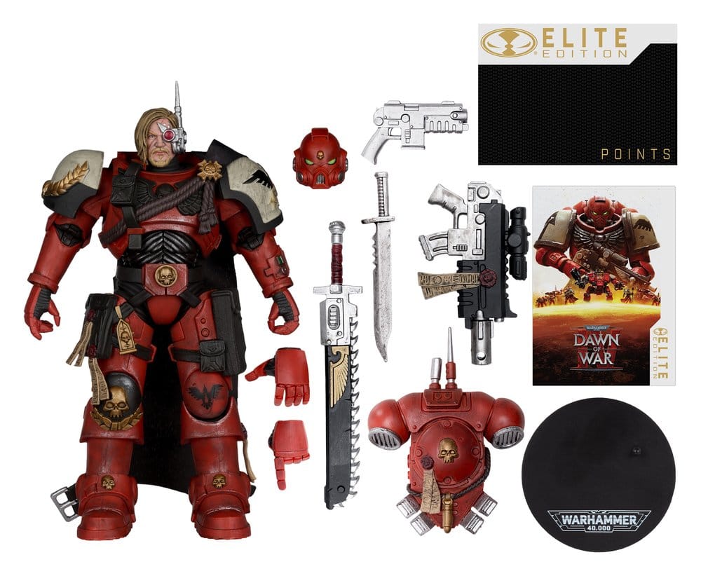 Figura mcfarlane toys warhammer 40k dawn of war 4 captain cyrus elite edition 18cm