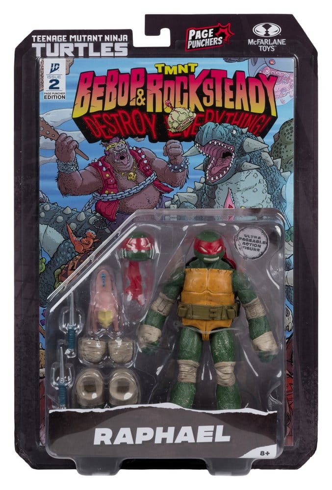 Las Tortugas Ninja Page Punchers Figura Raphael 13 cm