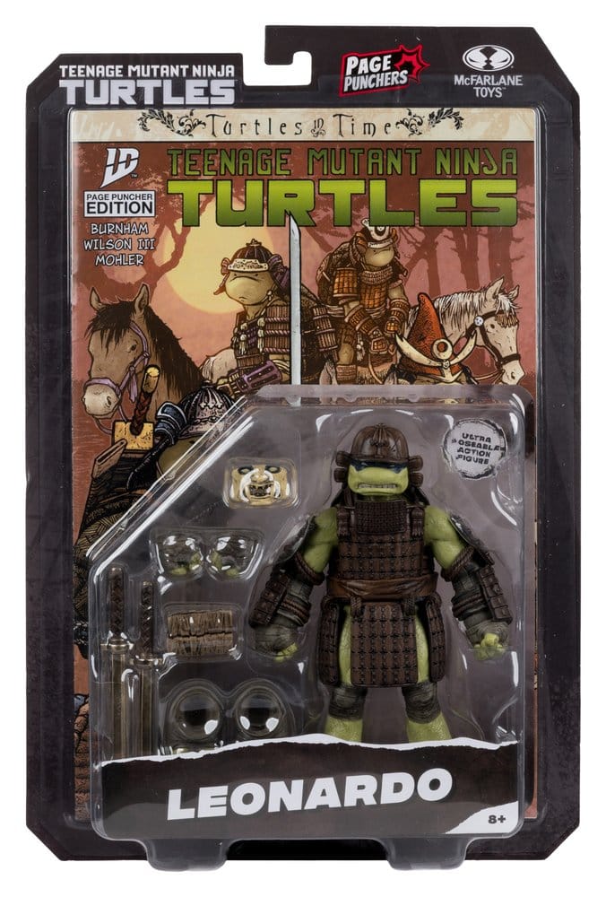Teenage Mutant Ninja Turtles Page Punchers Figura Leonardo (Turtles in Time) 13 cm
