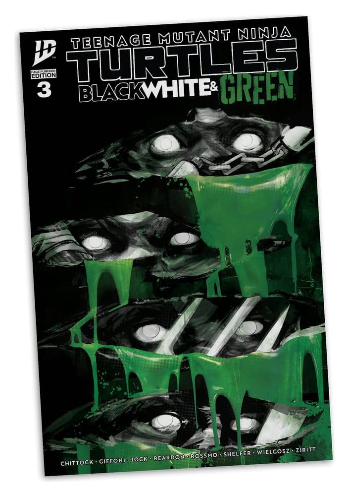 Las Tortugas Ninja Page Punchers Figura Raphael (Black White & Green) (Red Platinum Edition) 13 cm