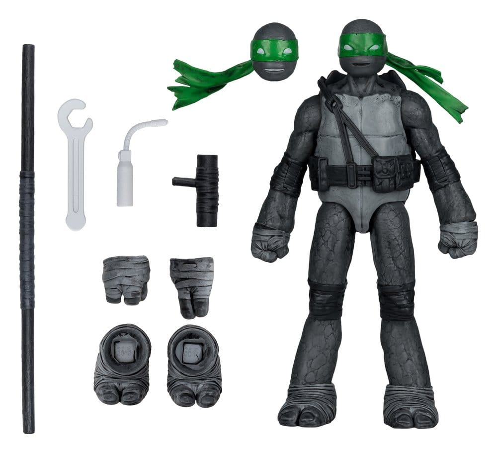 Las Tortugas Ninja Page Punchers Figura Donatello (Black White & Green ) (Red Platinum Edition) 13 cm