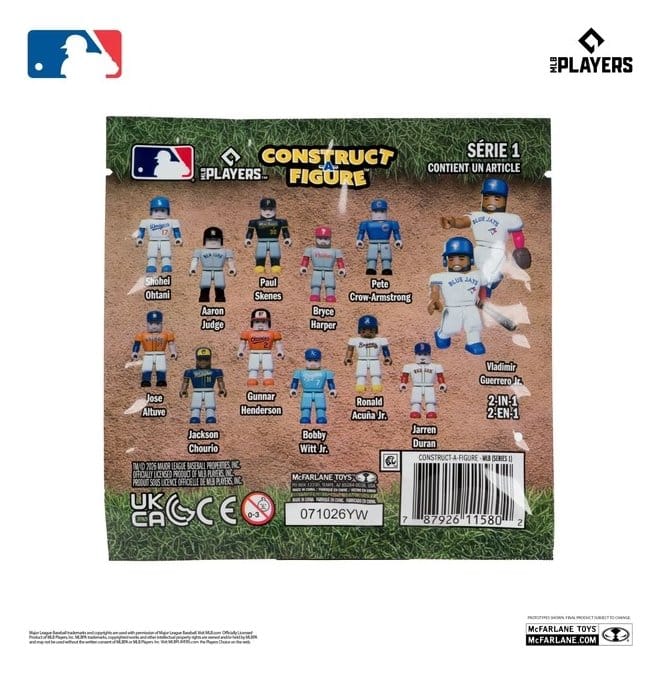 MLB McFarlane Sports Construct-a-Figure Series 1 Figura Mini Blind Bag 5 cm Surtido (36)