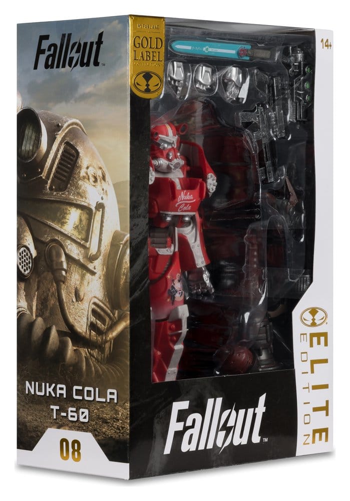 Fallout McFarlane Elite Edition Figura Fallout 76 Nuka Cola T-60 (Gold Label) 19 cm