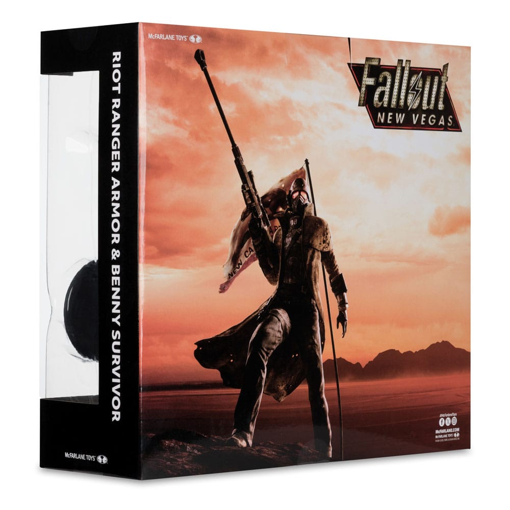 Fallout: New Vegas Pack de 2 Figuras Riot Ranger Armor & Benny Survivor 18 cm