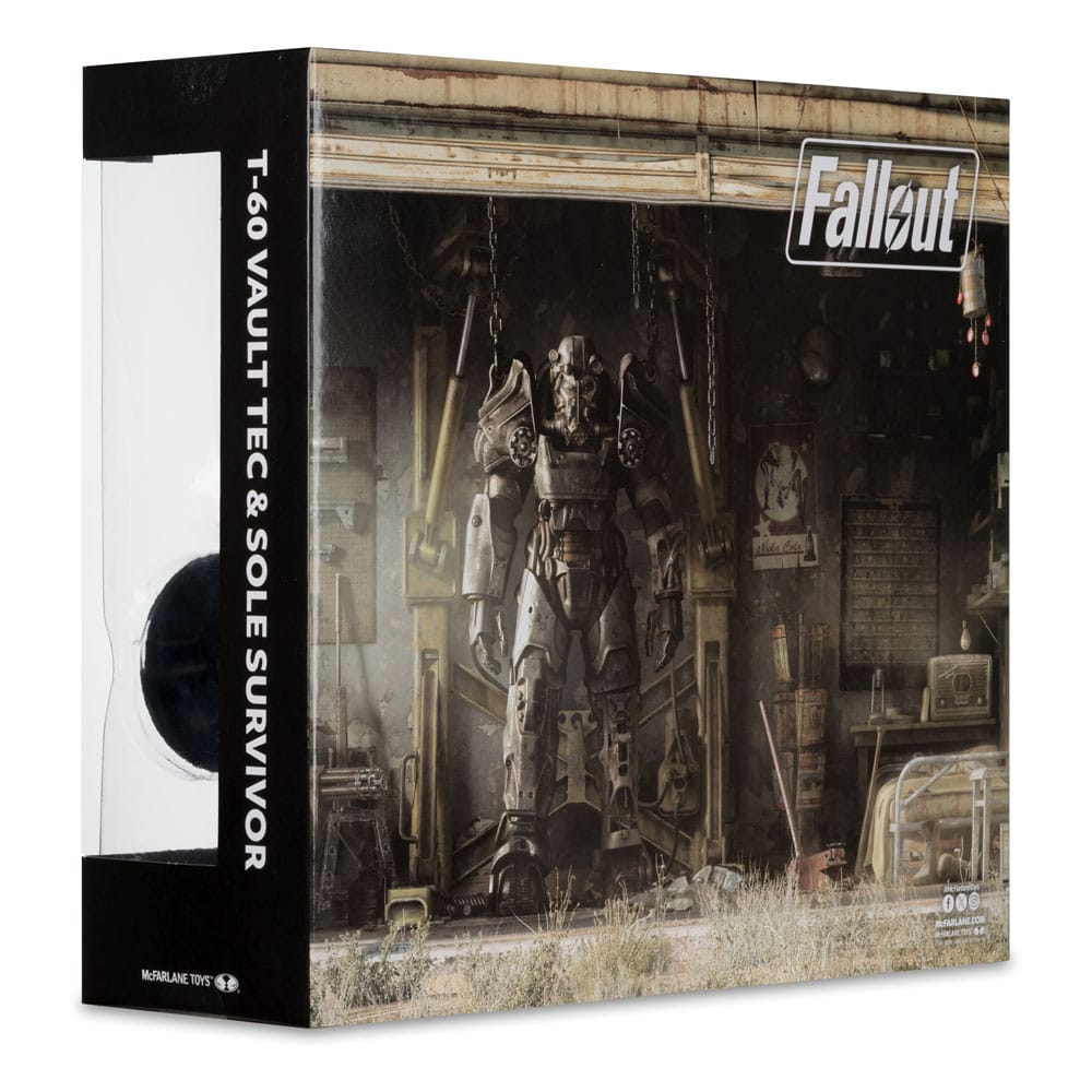 Fallout 4 Pack de 2 Figuras T-60 Vault Tec & Sole Survivor 18 cm