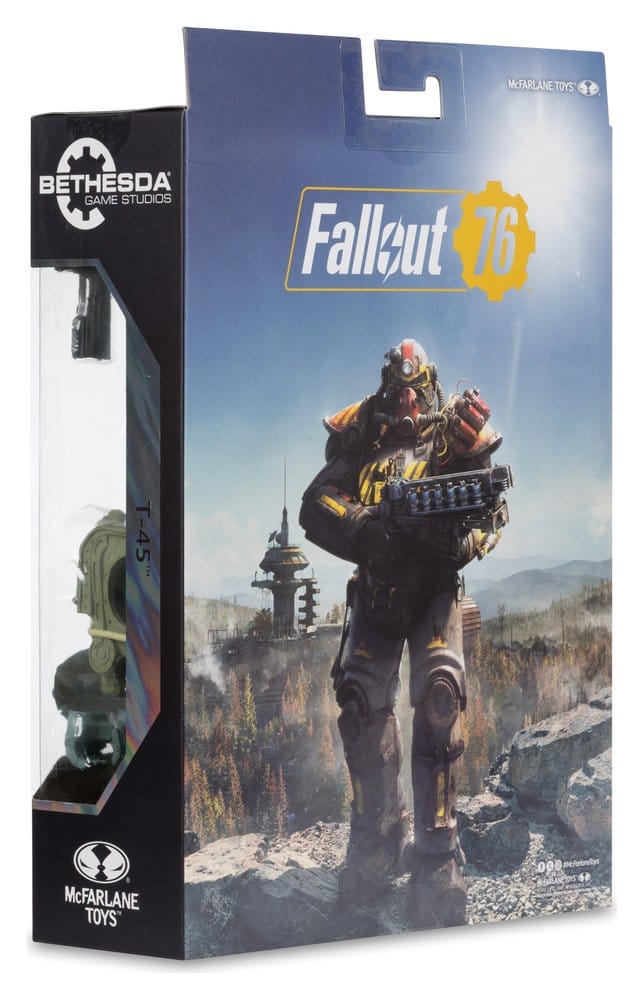 MCFARLANE GAMING EDITION 7INCH FALLOUT 76 T-45 MILITARY ARMOR ACTION Figura