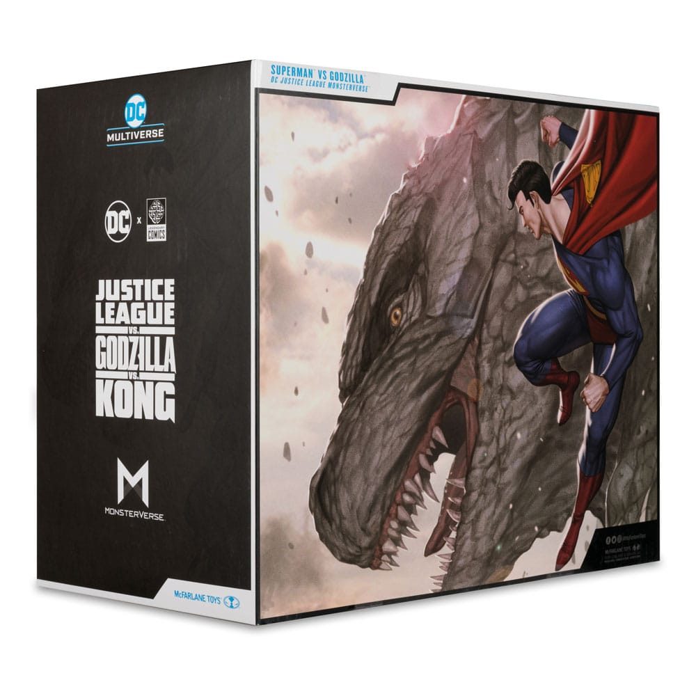 DC Justice League Monsterverse DC Multiverse Pack de 2 Figuras Superman Vs. Godzilla 30 cm