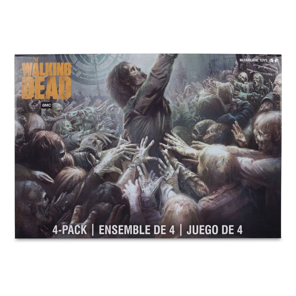The Walking Dead Pack de 4 Figuras Walkers 13 cm