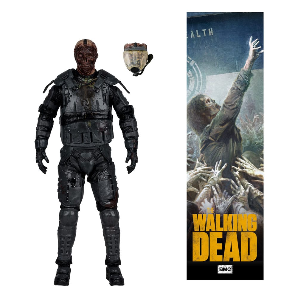The Walking Dead Figura Gas Mask Zombie (Season 4) 13 cm