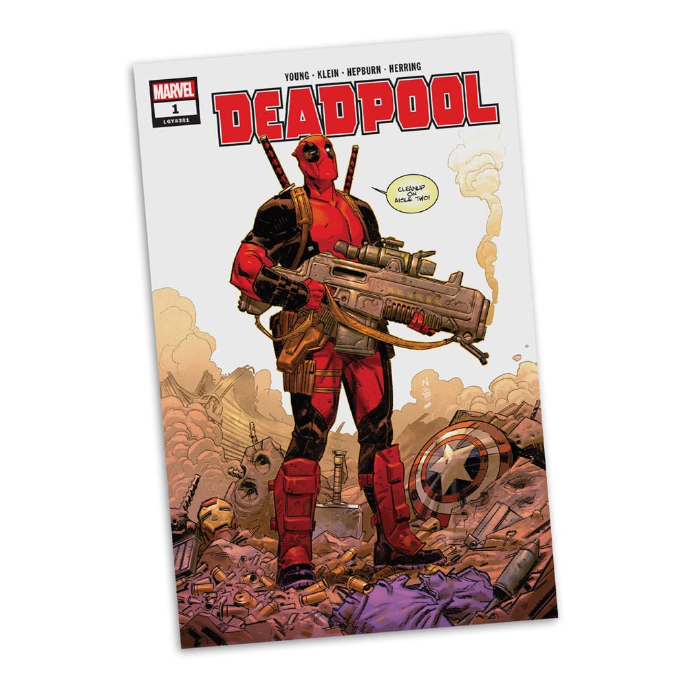 Marvel Collection Estatua PVC 1/6 Deadpool (Deadpool #1)(Grey Suit Chase) 27 cm