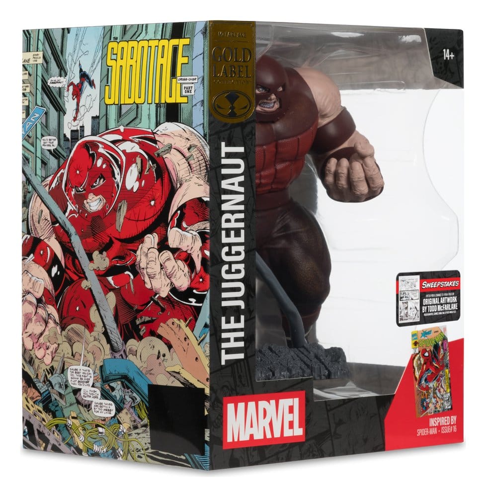 Marvel Collection Estatua PVC 1/10 Gambit The Juggernaut (Spider-Man #16) Gold Label 17 cm
