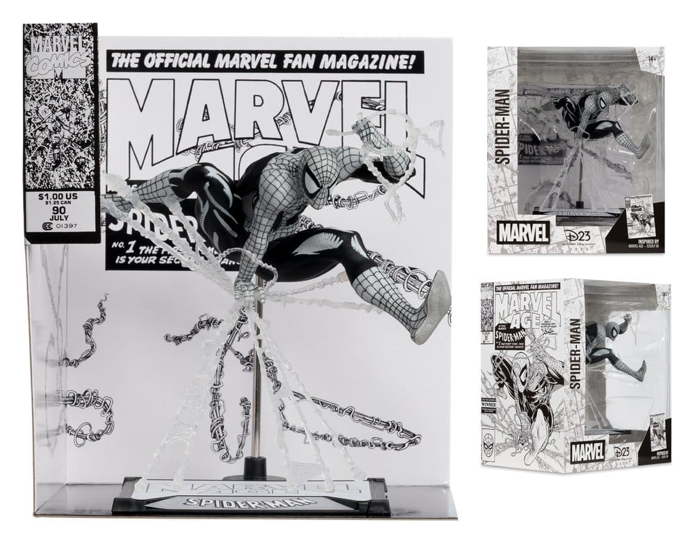 Marvel Estatua PVC 1/10 Spider-Man (Marvel Age #90) (Line Art) 18 cm